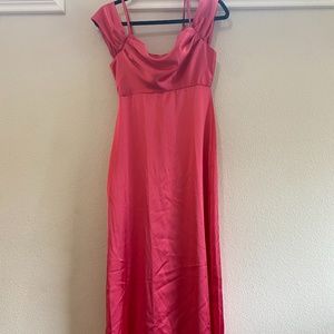 Flounce London Coral Maxi Dress